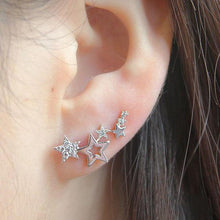 Charger l&#39;image dans la galerie, Fashion Shiny Zircon Star Drop Earrings For Women hr105 - www.eufashionbags.com