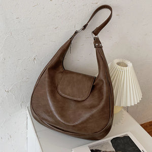 Soft PU Leather Women Shoulder Hobo Bags Large Luxury Crossbody Bags w10