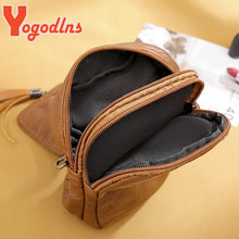 Cargar imagen en el visor de la galería, Vintage Tassel Crossbody Bag For Women PU Leather Shoulder Bag Phone Purse Fashion Small Square Bag