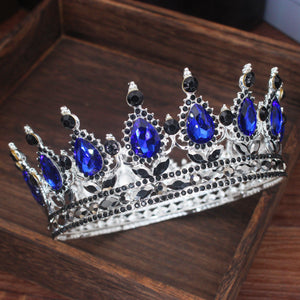 Vintage Crystal Tiaras and Crowns Queen King Headpiece Wedding Hair Jewelry dc08 - www.eufashionbags.com
