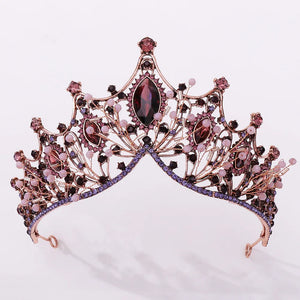 Baroque Vintage Crystal Beads Bridal Tiaras Crown Hairband Wedding Hair Accessories l02