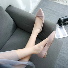 Cargar imagen en el visor de la galería, Pink Women Flat Heel Shoes Working Flats Slip on Loafer Plus size 31-46 q20