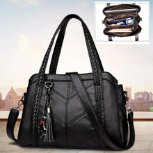 Cargar imagen en el visor de la galería, Women Casual Tote Bags Handbag Large Shoulder Crossbody Bag for Women Vintage PU Leather Travel Hobos Bag
