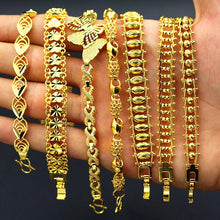 Charger l&#39;image dans la galerie, Pure Gold Color Bangle &amp; Bracelets For Women Butterfly Heart Bracelet Fashion Wedding Jewelry