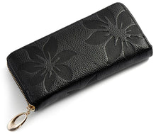 Cargar imagen en el visor de la galería, Genuine Leather Wallet For Women Credit Card Case Coin Purse Long Flower Money Bag y10 - www.eufashionbags.com