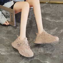 画像をギャラリービューアに読み込む, High Quality PU Platform Shoes Women Casual Shoes Breathable Chunky Sneakers