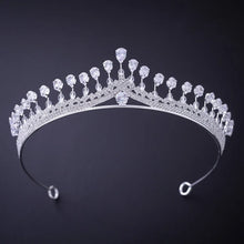 画像をギャラリービューアに読み込む, Silver Color Crystal Rhinestone Crowns Tiaras Wedding Hair Accessories l03