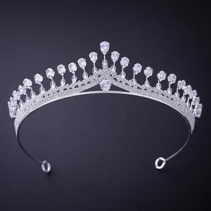 Silver Color Crystal Rhinestone Crowns Tiaras Wedding Hair Accessories l03