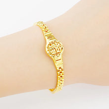 画像をギャラリービューアに読み込む, Pure Gold Color Bracelets &amp; Bangle for women/ Girls,Watch Shape Bracelet x39