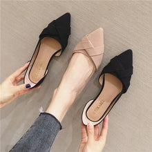 画像をギャラリービューアに読み込む, Women Flats Side Pointed Toe Flat Heel Shoes Size 33- 46 q7