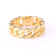 Load image into Gallery viewer, Metallic Chain Rings Men and Women Hip Hop Jewelry Couple Rings hr122 - www.eufashionbags.com
