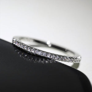 Fashion Cubic Zircon Minimalist Thin Rings for Women Wedding Jewelry hr101 - www.eufashionbags.com