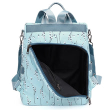 Charger l&#39;image dans la galerie, New Women&#39;s Multifunction Backpack Casual Nylon Solid Color School Bag For Girls Fashion Strap Travel Shoulder Bag