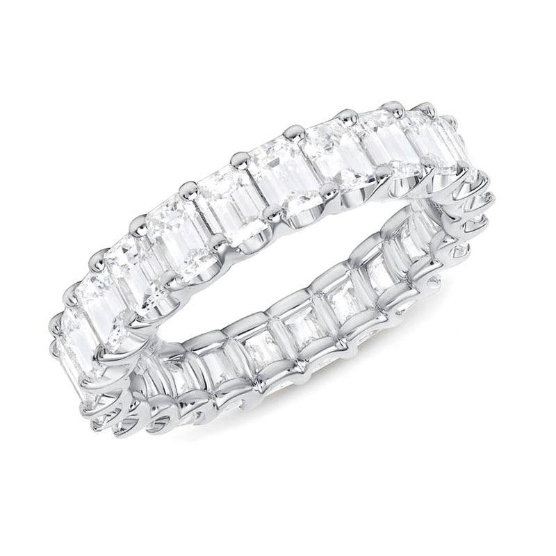 Micro Paved Square Cubic Zirconia Promise Love Rings for Women hr160 - www.eufashionbags.com