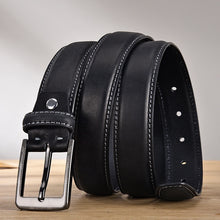 Carica l&#39;immagine nel visualizzatore di Gallery, Men Top Layer Leather Casual Belt Vintage Pin Buckle Genuine Leather Belts For Men