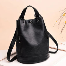 Load image into Gallery viewer, High Quality Soft Leather Bagpack Women Fashion Anti-theft Backpack New Casual Shoulder Bag Large School Bag