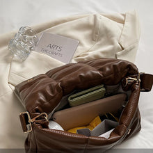 画像をギャラリービューアに読み込む, Large PU Leather Crossbody Handbag Women Quilted Shoulder Messenger Bag w12