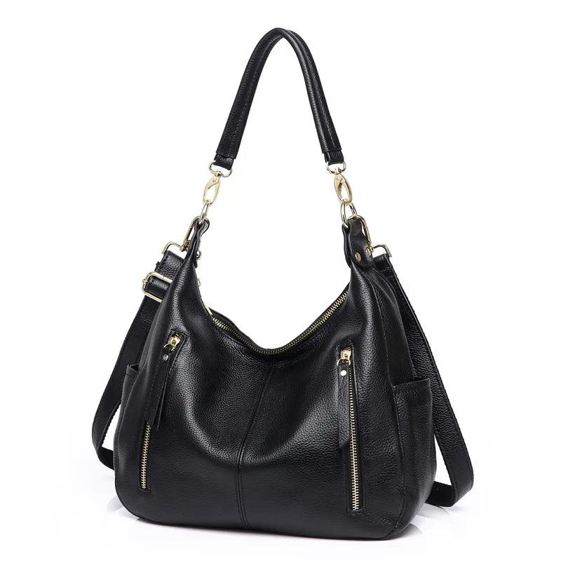 Soft Genuine Leather Handbag Large Women's Hobo Shoulder Bags Female Crossbody Bags y15 - www.eufashionbags.com