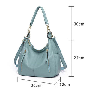 Soft Genuine Leather Handbag Large Women's Hobo Shoulder Bags Female Crossbody Bags y15 - www.eufashionbags.com