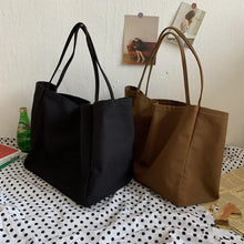 Load image into Gallery viewer, Large Casual Canvas Shopping Bag High Quality Eco Reusable Grocery Handbag w40