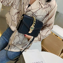 Charger l&#39;image dans la galerie, Small Summer Contrast Color PU Leather Crossbody Bags For Women New  Chain Shoulder Messenger Handbags