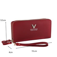 Load image into Gallery viewer, Large Zipper Wallet Women Long Purse Clutch Mobile Phone Bag w141