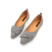 Laden Sie das Bild in den Galerie-Viewer, Women Flats Pointed Toe Bowknot Heel Shoes Casual Shoes q23