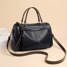 Carica l&#39;immagine nel visualizzatore di Gallery, Vintage Winter Handle Bag Women New Soft PU Leather Handbag Large Crossbody Bag Travel Business Hand Bag
