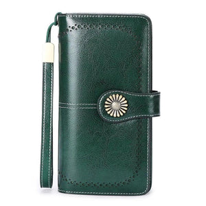 Fashion Anti-theft Women's Wallets Genuine Leather Large Coin Purse Card Holders y03 - www.eufashionbags.com