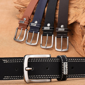 Men Genuine Leather Belt Luxury Designer Belts Cowskin Fashion Matt Strap Jeans Belt