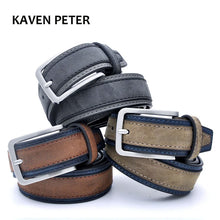 Laden Sie das Bild in den Galerie-Viewer, Casual Patchwork Men Belts Designers Fashion Belt Trends Trousers With Three Color To Choose