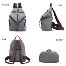 Load image into Gallery viewer, KMFFLY Brand Women Canvas Backpack Preppy Style School Lady Girl Student School Laptop Bag Top Quality Canvas Mochila Bolsas2024