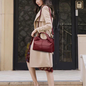 Soft PU Leather Handbag High Quality Women Bag Casual Messenger Purse w01