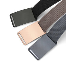 Load image into Gallery viewer, Military Belt For Men Aluminum Buckle Brown Waist Belt Canvas Tactical Belt