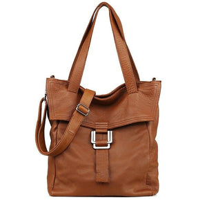 Large Genuine Leather Handbag Women Shoulder Bag Casual Tote Purse l69 - www.eufashionbags.com