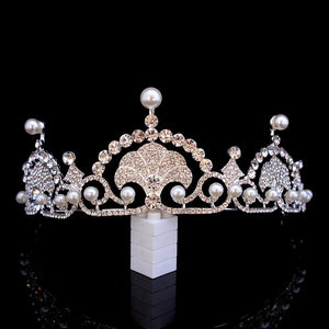 Kate& William Royal Rhinestone Crystal Wedding Hair Crown Tiara Hair Jewelry a51