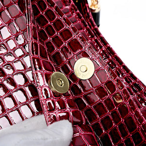Luxury Crocodile Handbag Women Retro Three-pocket Large Shoulder Bag High Quality Causal Totes for Shopping Big Bag Sac