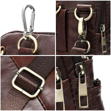 画像をギャラリービューアに読み込む, Engraved Small Men&#39;s Shoulder Bag Genuine Leather Crossbody Bags Mini Phone Bags