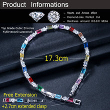Laden Sie das Bild in den Galerie-Viewer, Fashion CZ Charm Crystal Tennis Bracelets for Women Christmas New Year Gift b31