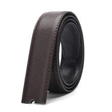 Load image into Gallery viewer, High Quality Without Buckle Leather Belt For Jeans Men Wide 3.4 CM Suit For Reversible Buckle
