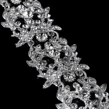 Load image into Gallery viewer, Handmade Crystal Flowers Ribbon Headband Tiaras Crown Wedding Hair Accessories l22