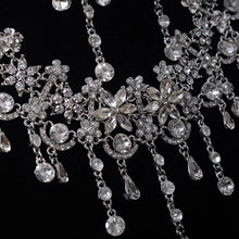 画像をギャラリービューアに読み込む, Luxury Silver Color Crystal Flowers Bridal Jewelry Set For Women a20
