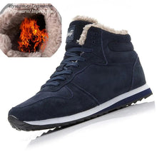 Carica l&#39;immagine nel visualizzatore di Gallery, Men Winter Shoes Plus Size 48 Keep Warm Ankle Botas Men Plush Winter Sneakers m39 - www.eufashionbags.com