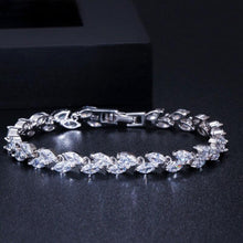 Cargar imagen en el visor de la galería, 4Pcs Cubic Zircon Wedding Jewelry Sets Necklace Earrings Ring and Bracelet Dress Accessories cj02 - www.eufashionbags.com