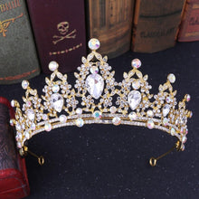 Load image into Gallery viewer, Silver Color Crystal Diadem Tiaras Crowns Bride Headbands Wedding Hair Accessories bc72 - www.eufashionbags.com