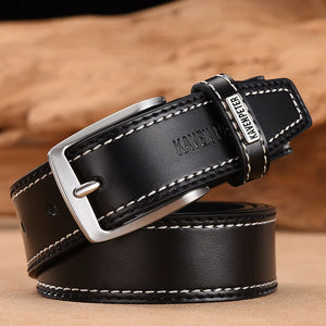 Cow Genuine Leather Belt For Men Casual Belts Designer Pin Buckle Belt