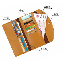 Load image into Gallery viewer, Long Genuine Leather Women Walllet Fashion Multi-function clutch Purse Coin Wallet a97