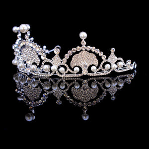 Kate& William Royal Rhinestone Crystal Wedding Hair Crown Tiara Hair Jewelry a51