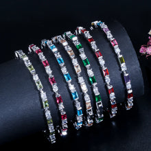 Carica l&#39;immagine nel visualizzatore di Gallery, Fashion CZ Charm Crystal Tennis Bracelets for Women Christmas New Year Gift b31