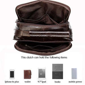 Genuine Leather Men's Shoulder Bags Crossbody Bags Pouch